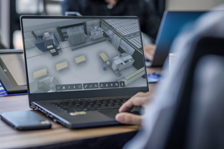 CAD software being used on a computer