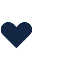 A navy heart icon