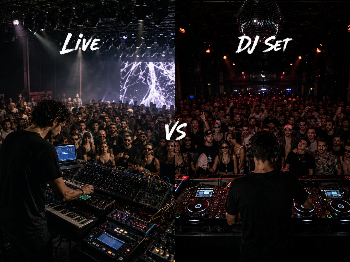 Live sets vs DJ sets: la nueva forma de experimentar la electrónica