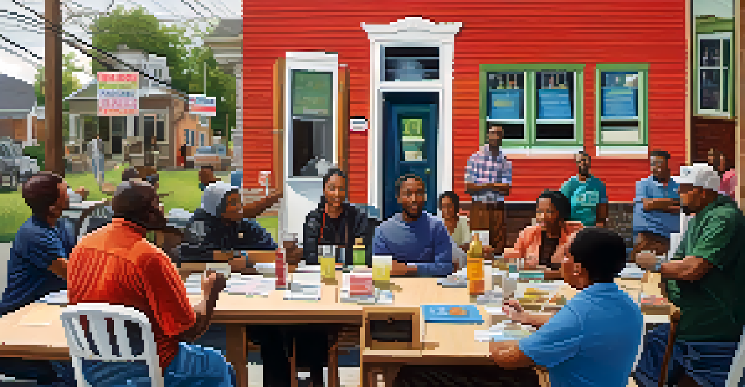 Residents of a Buffalo neighborhood participating in a community meeting focused on crisis preparedness.