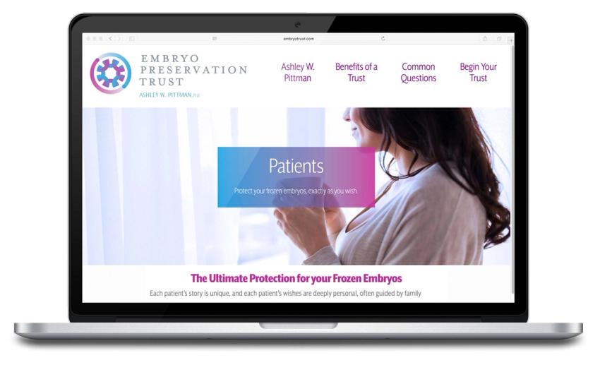 Embryo Preservation Trust Website
