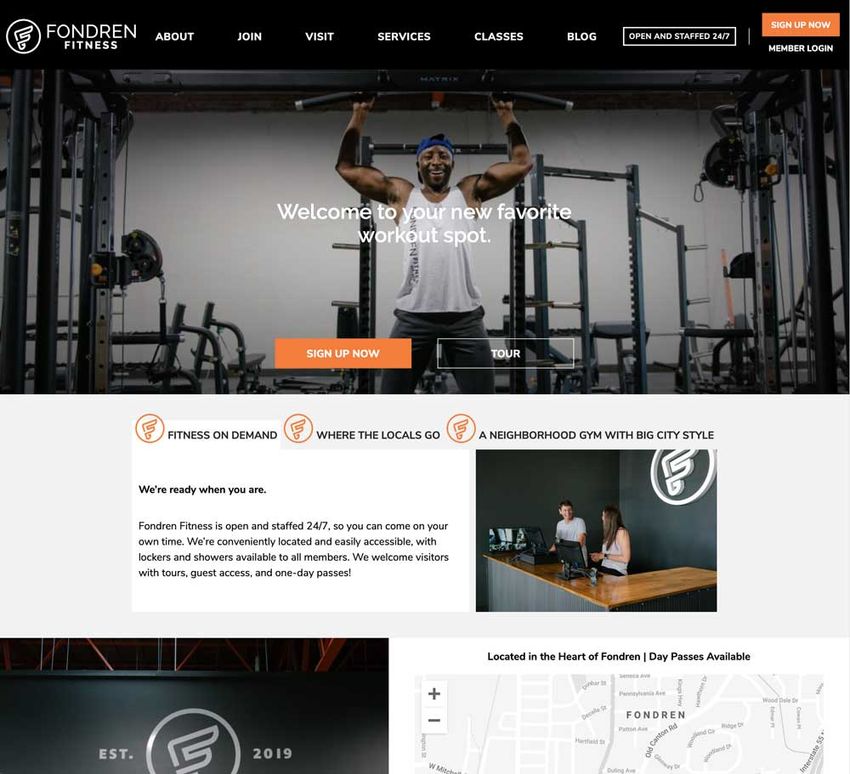Fondren Fitness Website