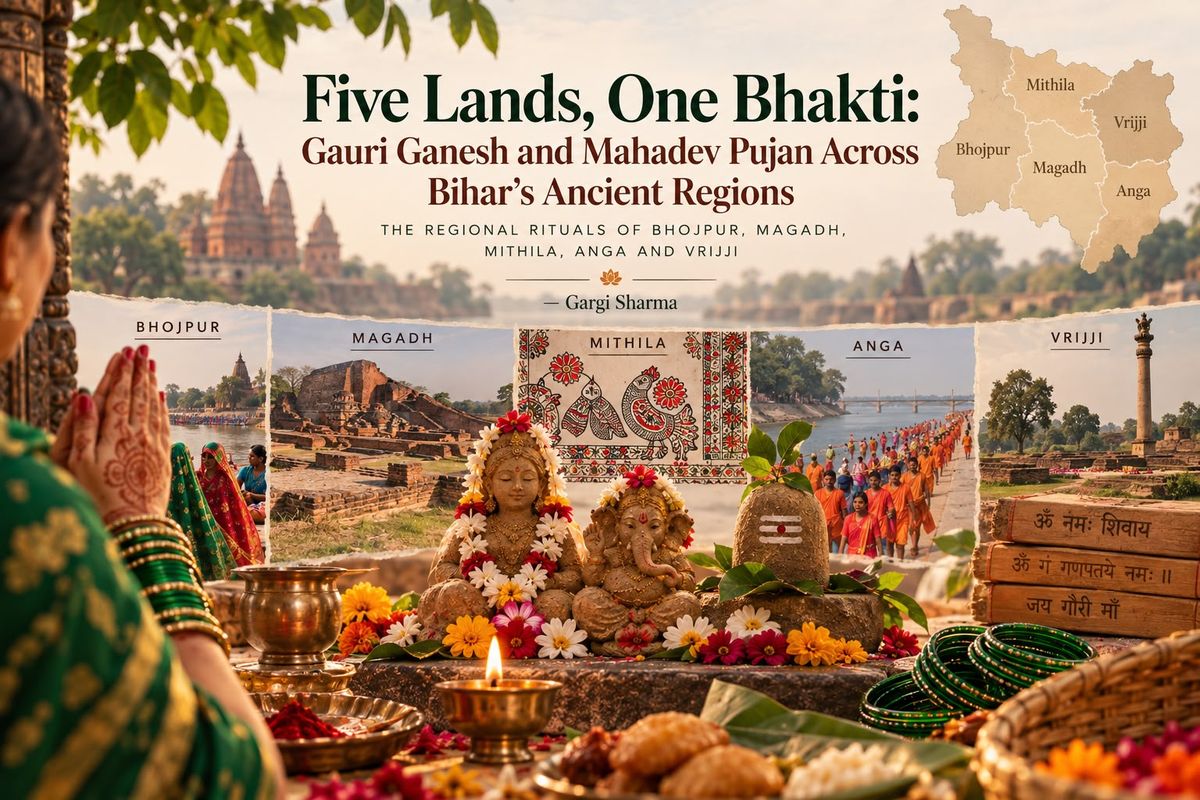 Five Lands, One Bhakti: Gauri Ganesh and Mahadev Pujan Across Bihar’s Ancient Regions