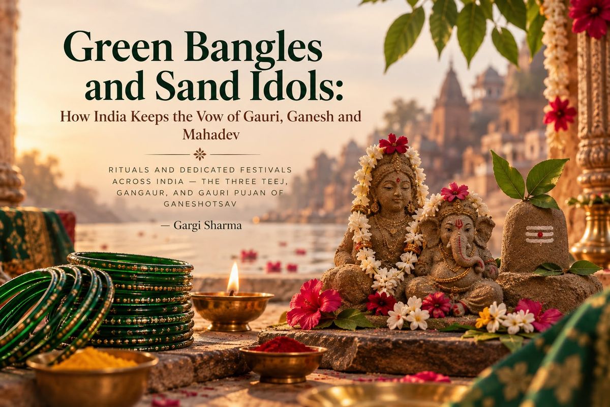 Green Bangles and Sand Idols: How India Keeps the Vow of Gauri, Ganesh and Mahadev