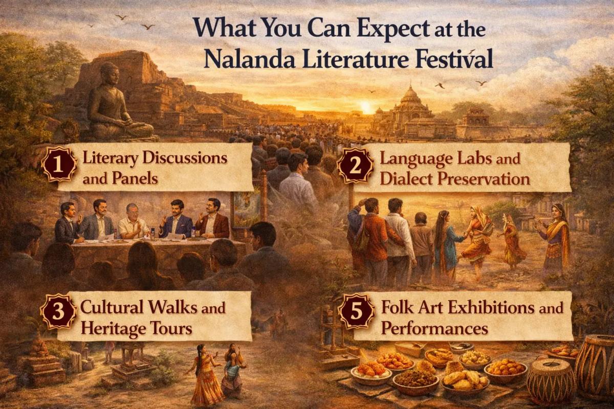 Here's What You Can Find and Learn at Nalanda Literature Festival 2025