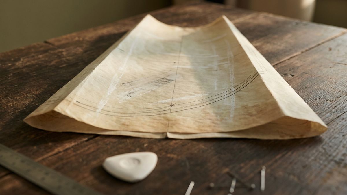 Tailored funnel pattern narrowed with chalk corrections