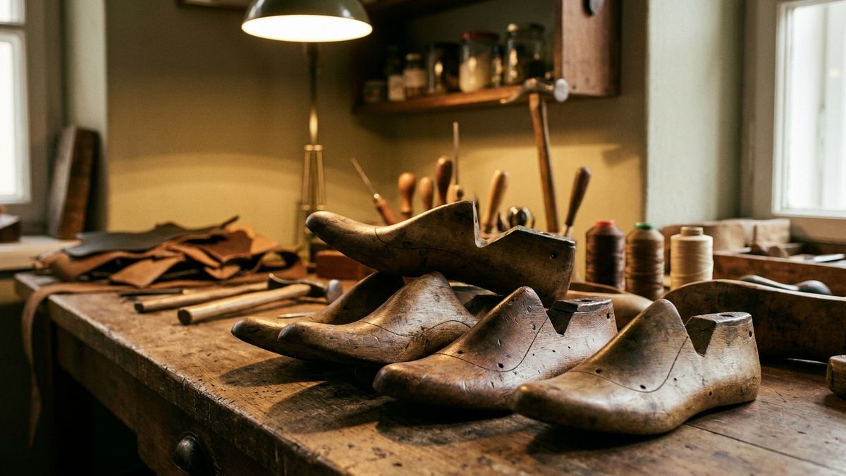 Slow-seasoned wooden lasting forms for long-game craft