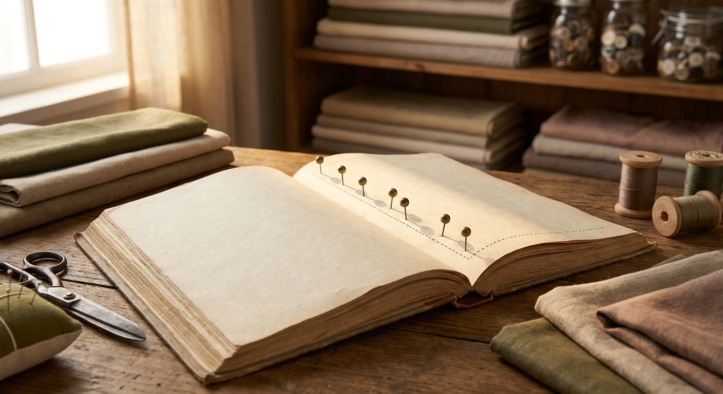 Playbook pages with conversion checkpoints in warm light