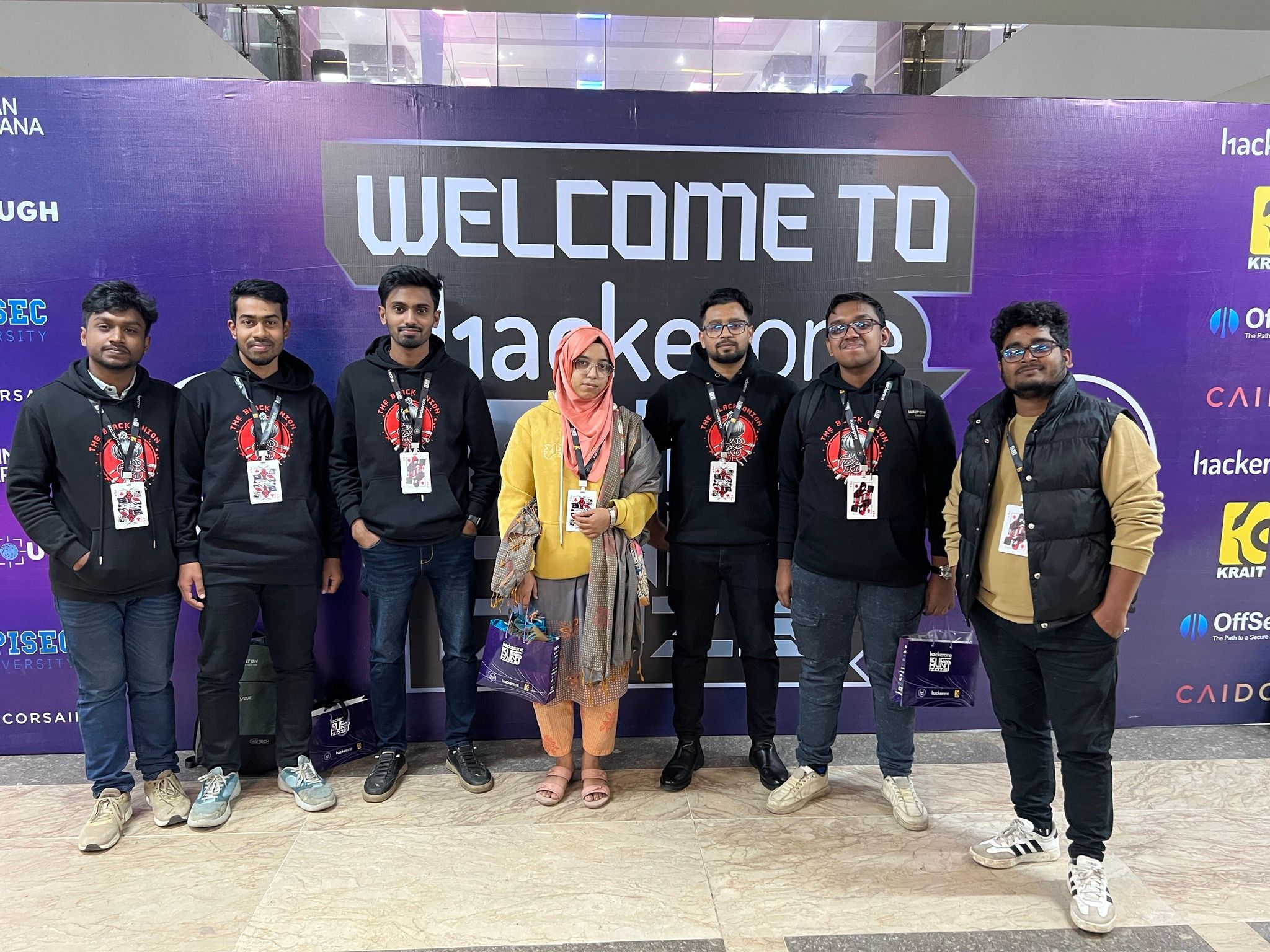 The Black Onion team at cybersecurity event