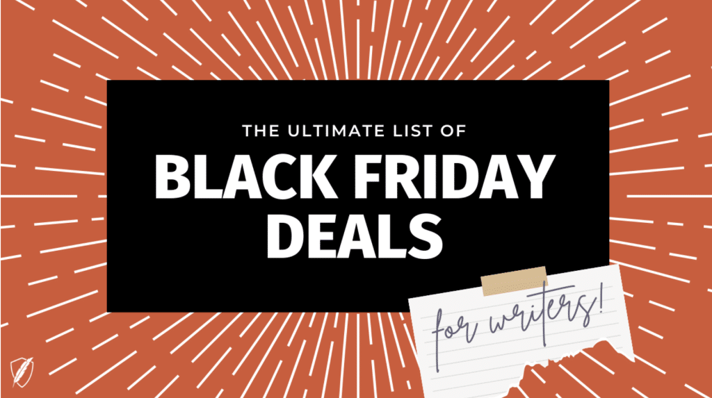 Black Friday deals roundup for fiction writers, an example of niche-audience targeting