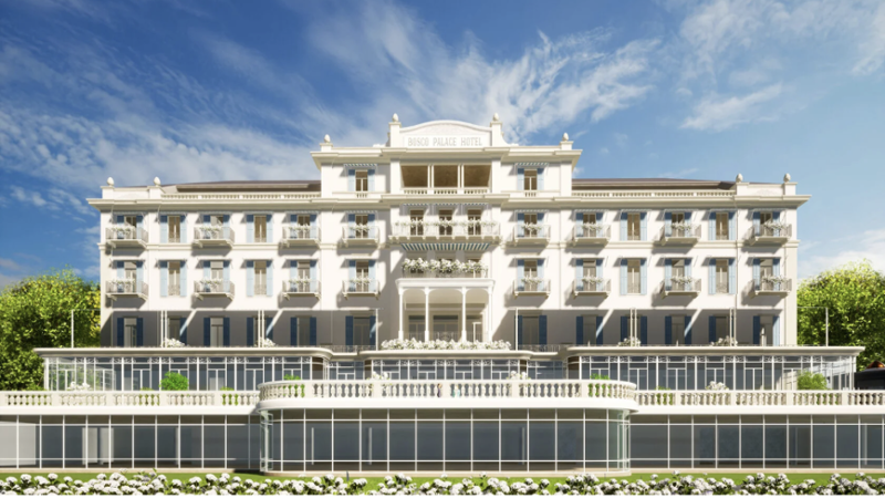 Bosco Palace Hotel exterior view on Lake Maggiore