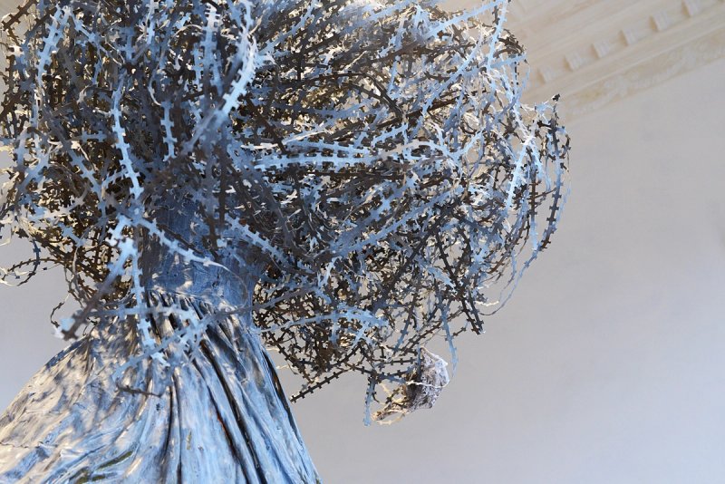 Art displayed in domestic setting at CASABIANCA museum