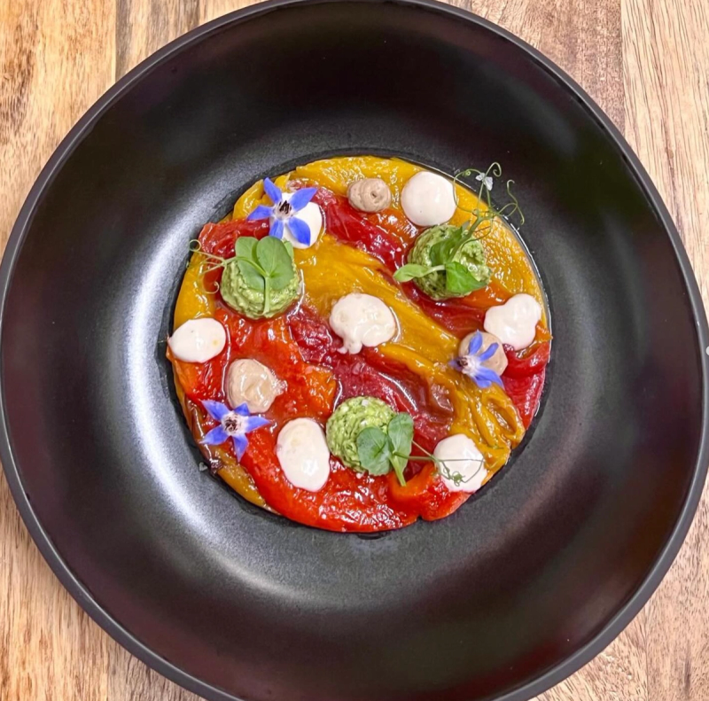 Gourmet dish at Battipalo Lesa