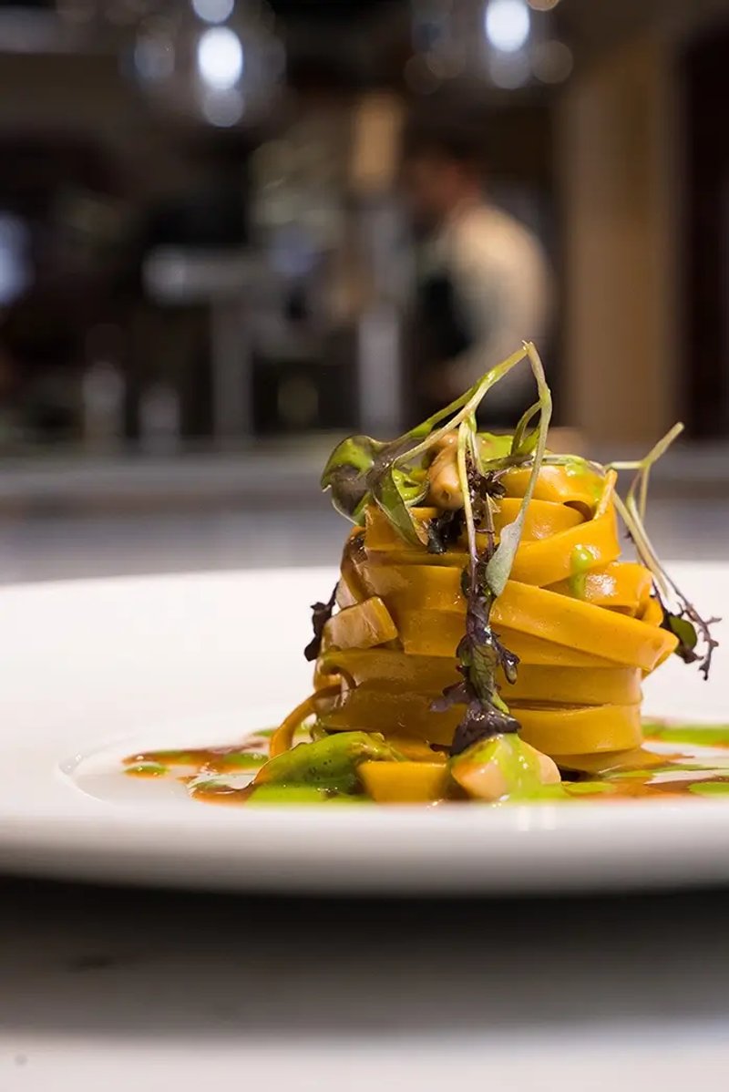Elegant dining room at La Darbia restaurant