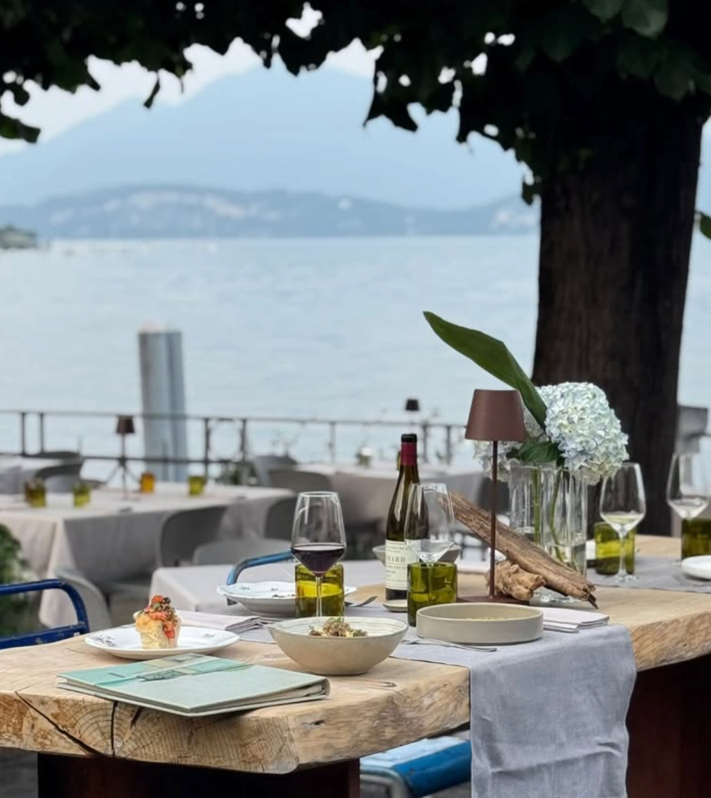 Battipalo restaurant terrace over Lake Maggiore