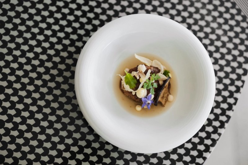 Gourmet dish at Cannavacciuolo by the Lake