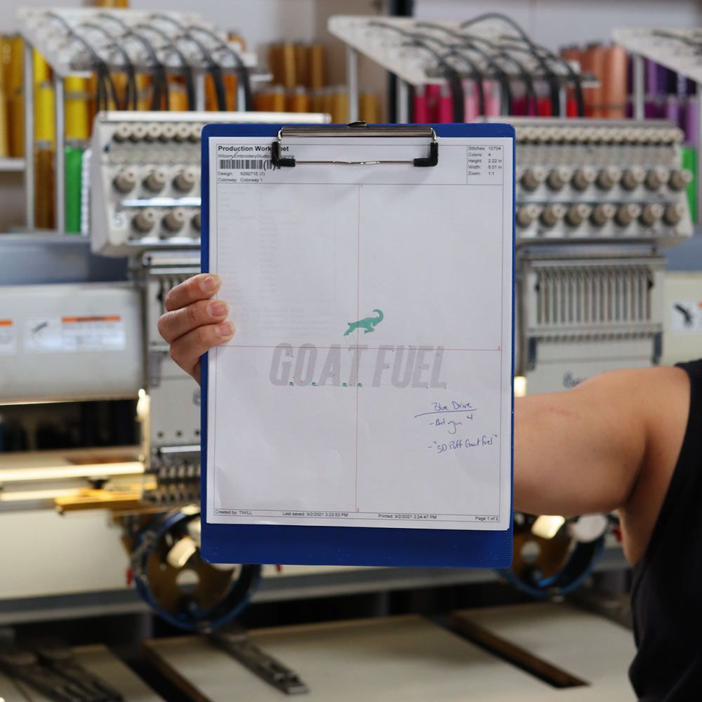 Custom 3D PUFF Embroidered Flexfit 6089M Snapbacks for Goat Fuel 2