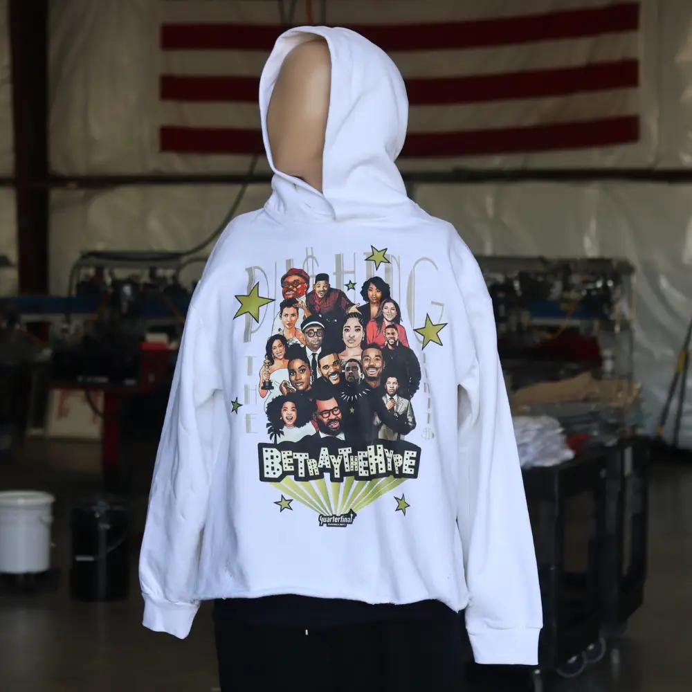 Custom Digital Screen Printing on Independent SS4500 Hoodies with Full-Color Designs