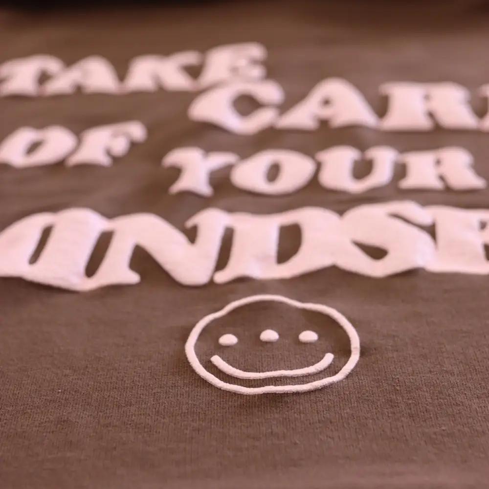 Custom Screen Printed Independent SS4500 Midweight Hoodies with Puff Pink Ink 1