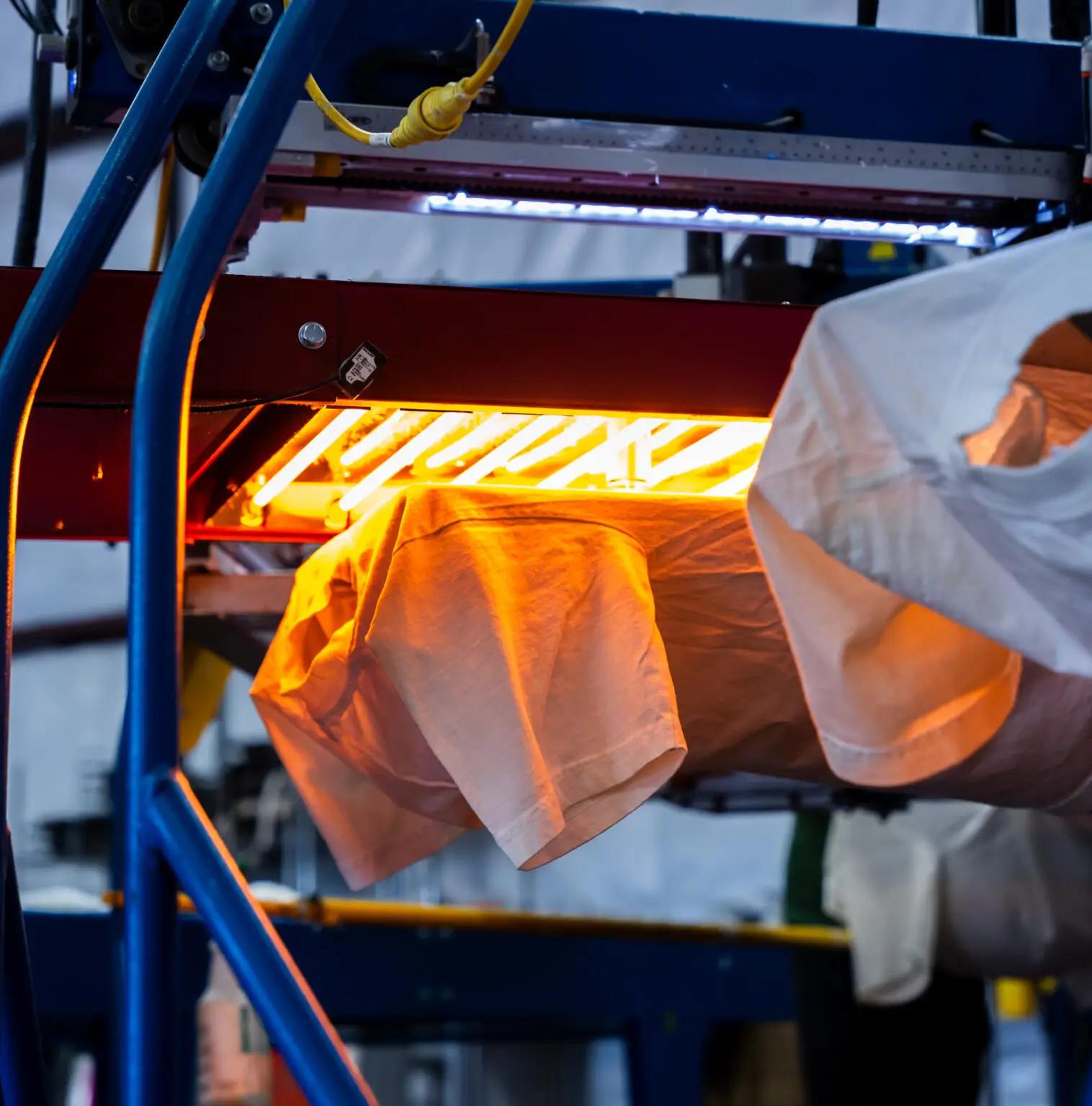 Digital Squeegee Screen Printing on LA Apparel 1801GD T-Shirts 3