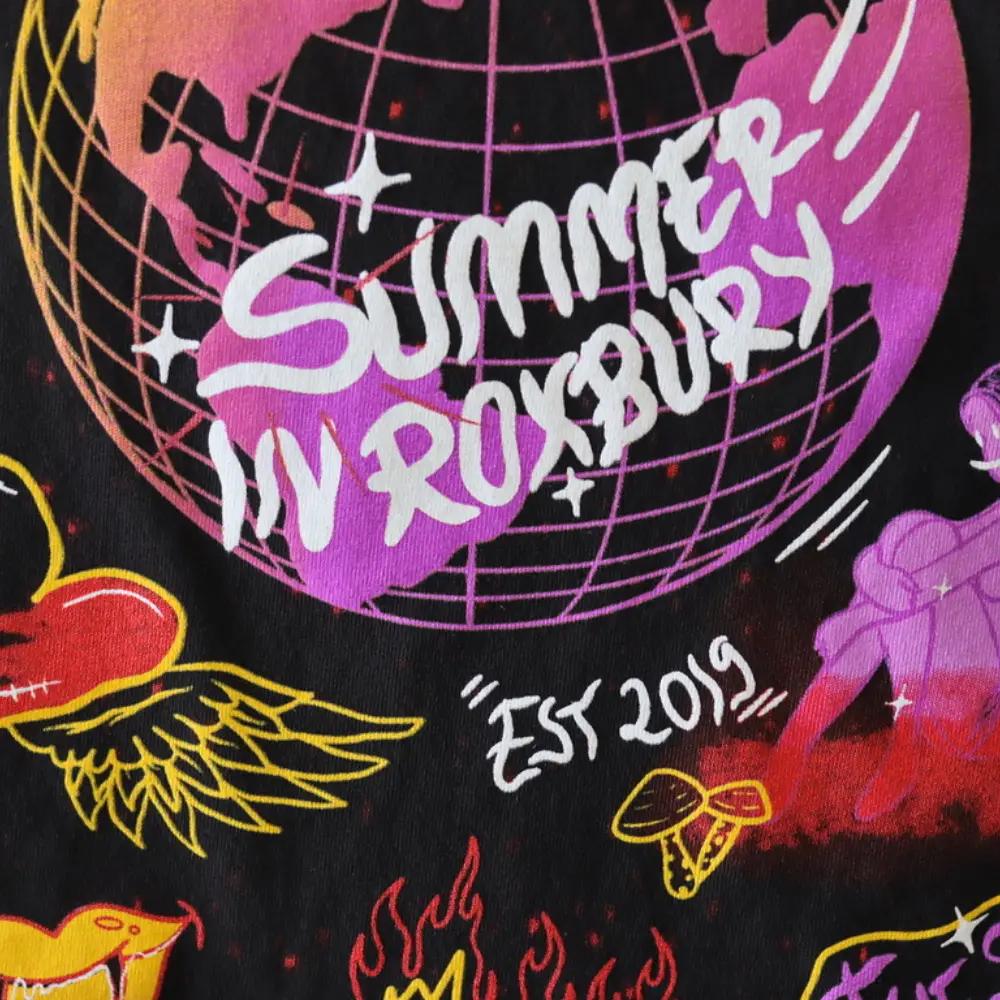 Custom Simulated Process Screen Printed Los Angeles Apparel 1801GD T-Shirts 1