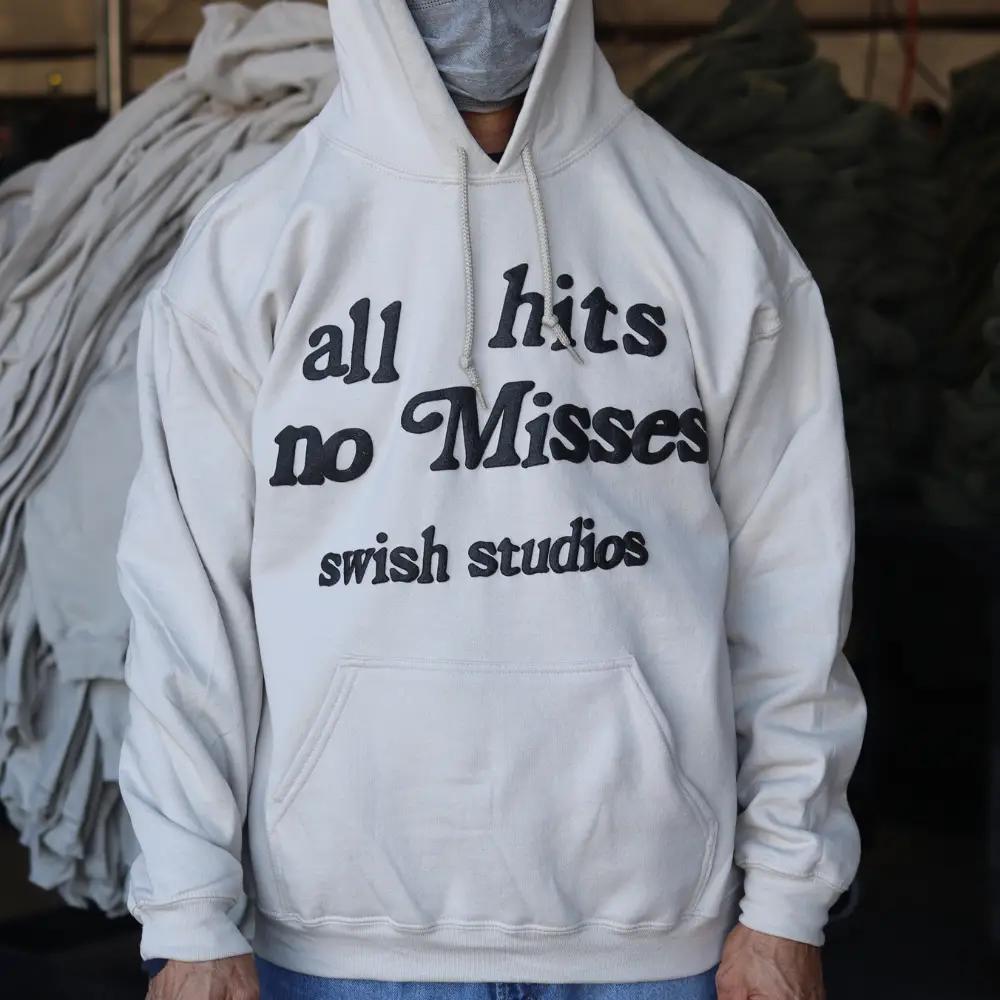 3D Puff Screen Printed Los Angeles Apparel 1801GD T-Shirts & LS14001 Hoodies for Swish Studios 1