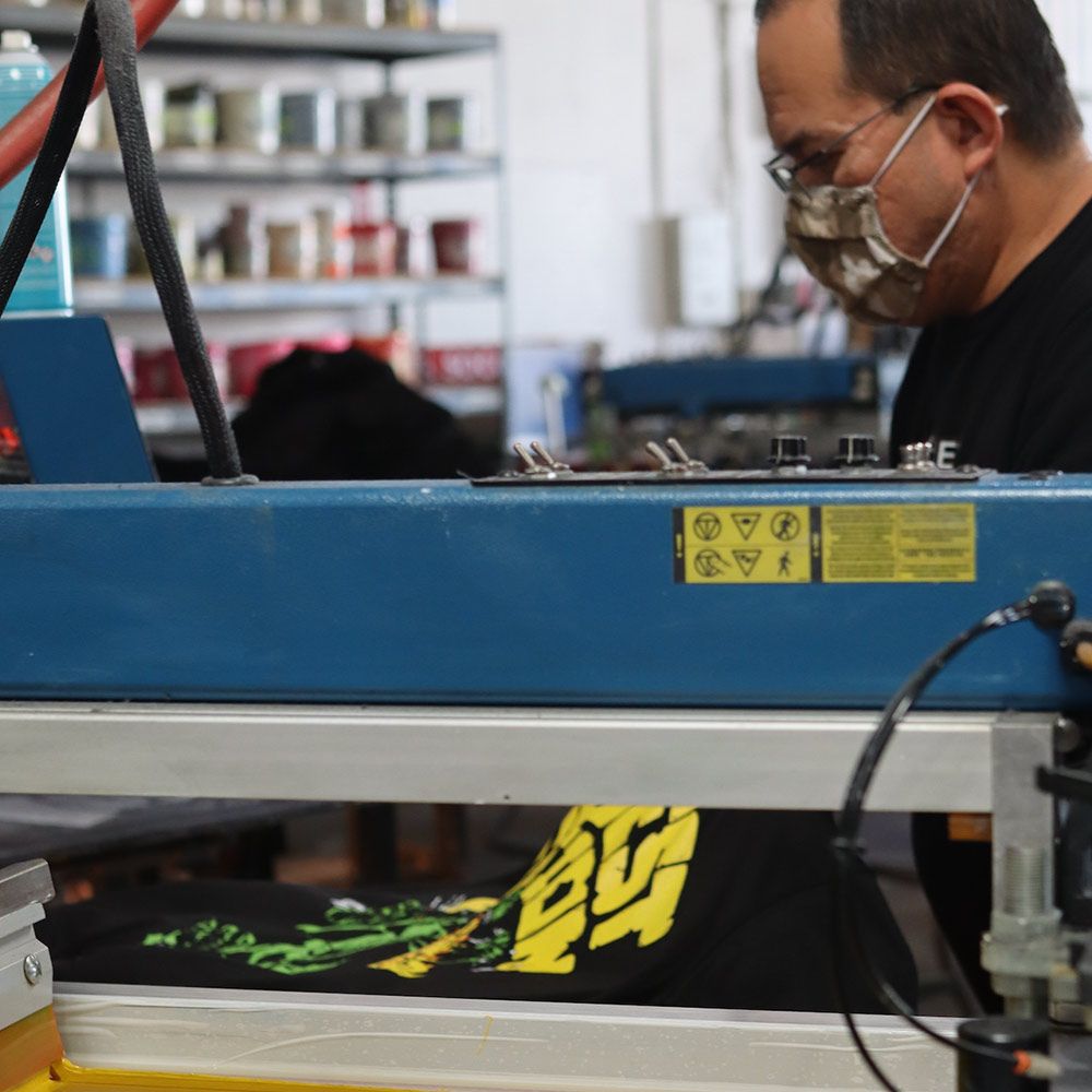 Custom Puff Screen Printed TeeStyled TS7000 T-Shirts for The Saddest Faction Clothing Company 2