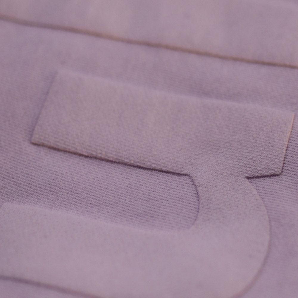 Custom Tonal Puff Screen Printed Lavender Crewnecks for Kulti Clothing 1