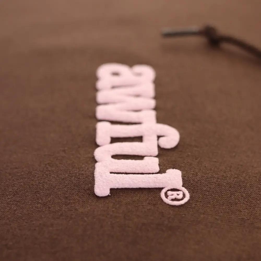 Custom Screen Printed Independent SS4500 Midweight Hoodies with Puff Pink Ink 2