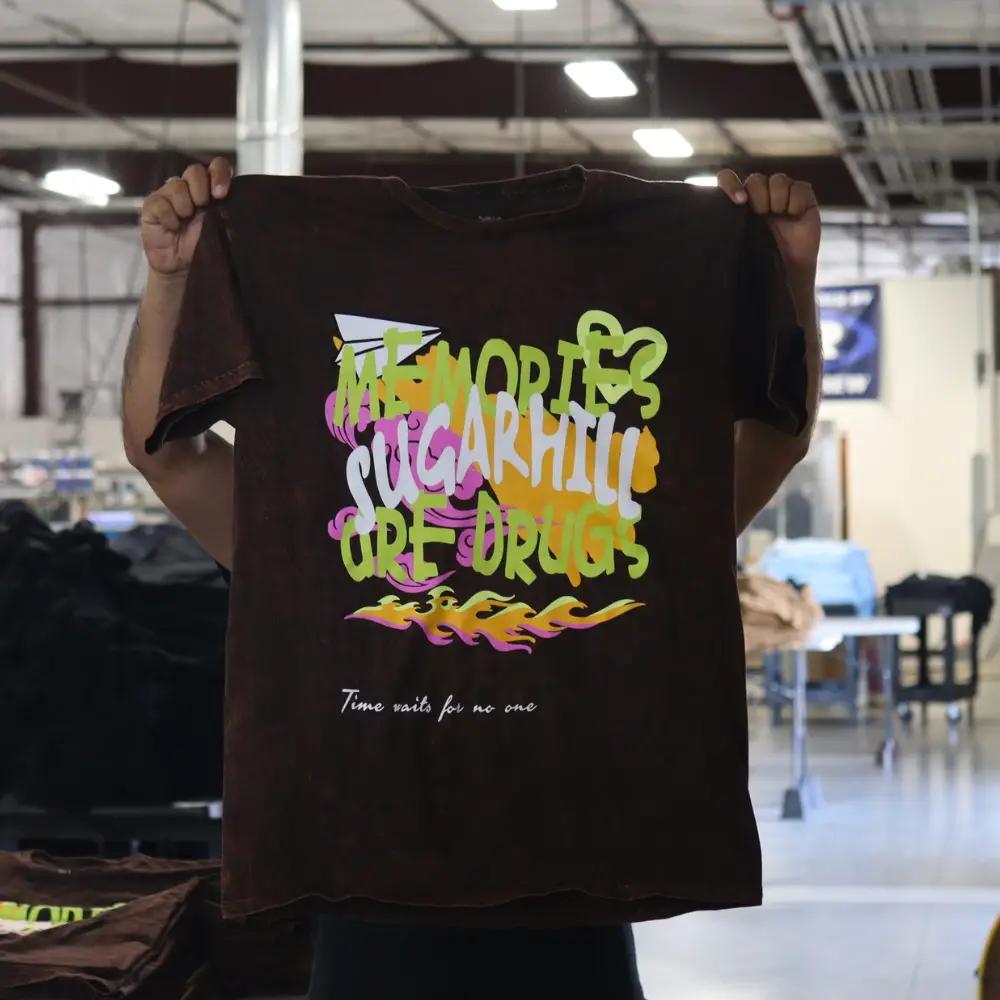 Custom Screen Printed Lane Seven LST002 Vintage Crewneck Tees for Sugarhill Clothing