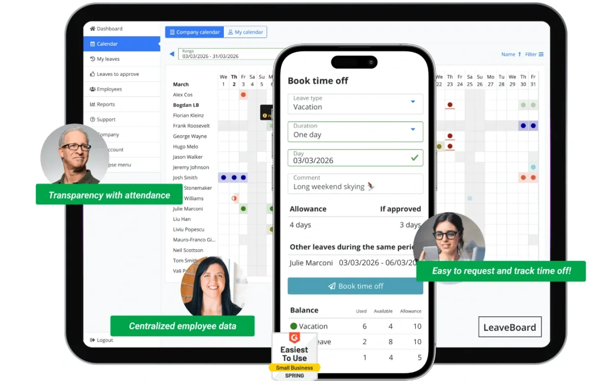 Leave Board Leave Management System