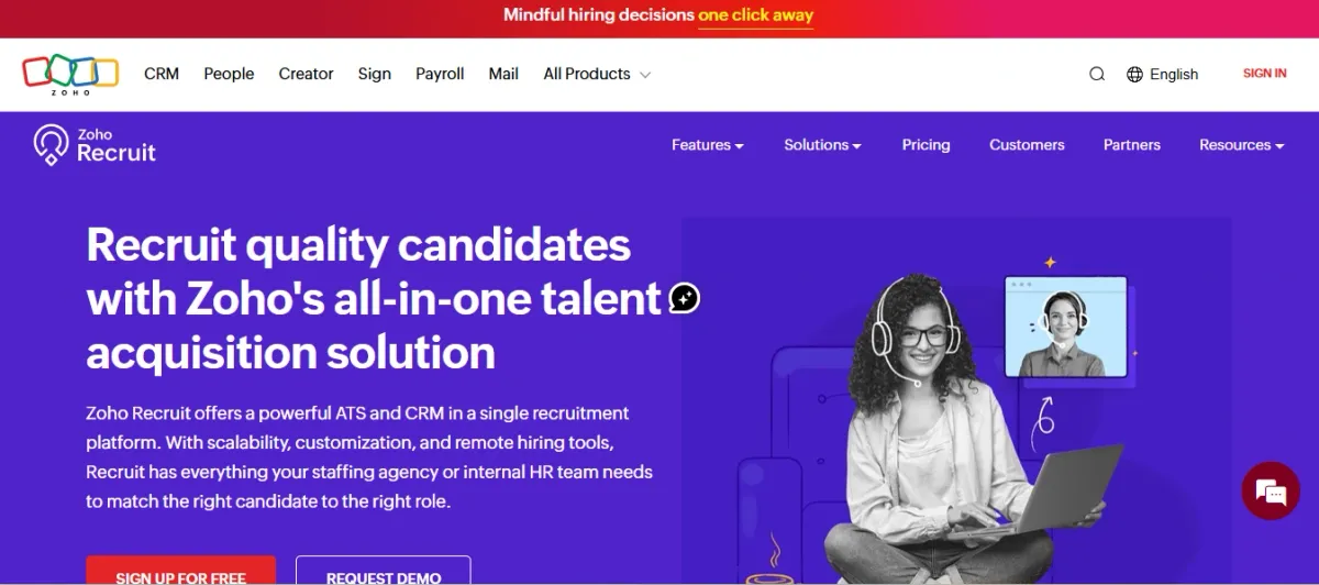 Zoho Recruiting Software 