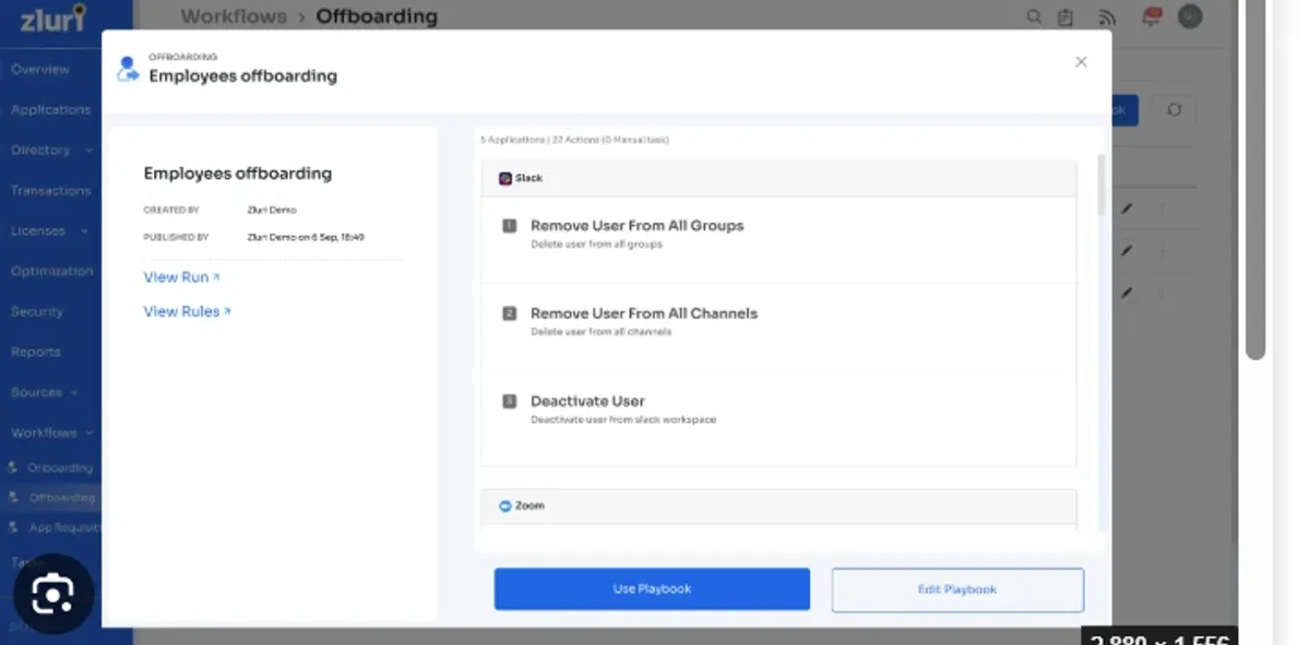 Zluri Offboarding Software