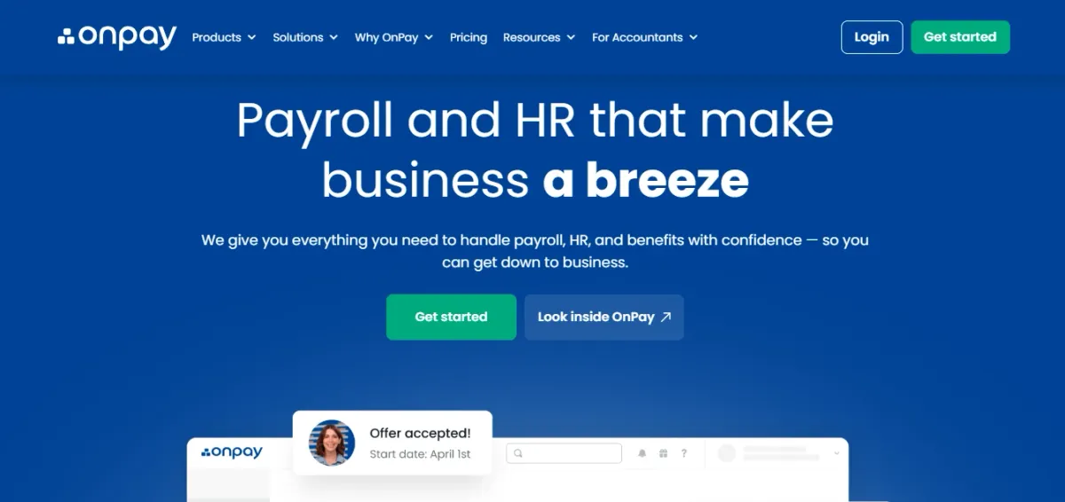 Onpay Payroll Software 