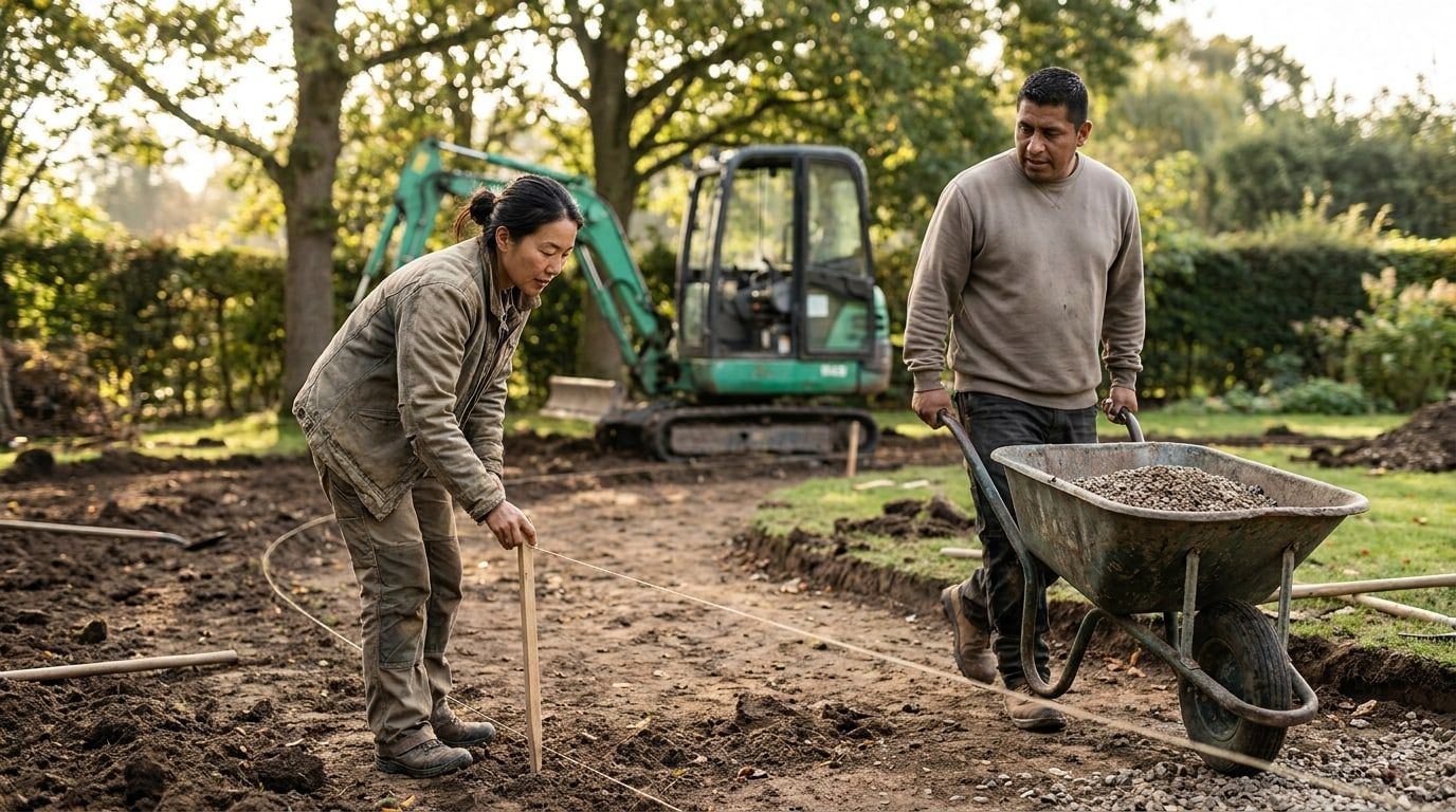 Landscaping & Groundworks Contractors at work