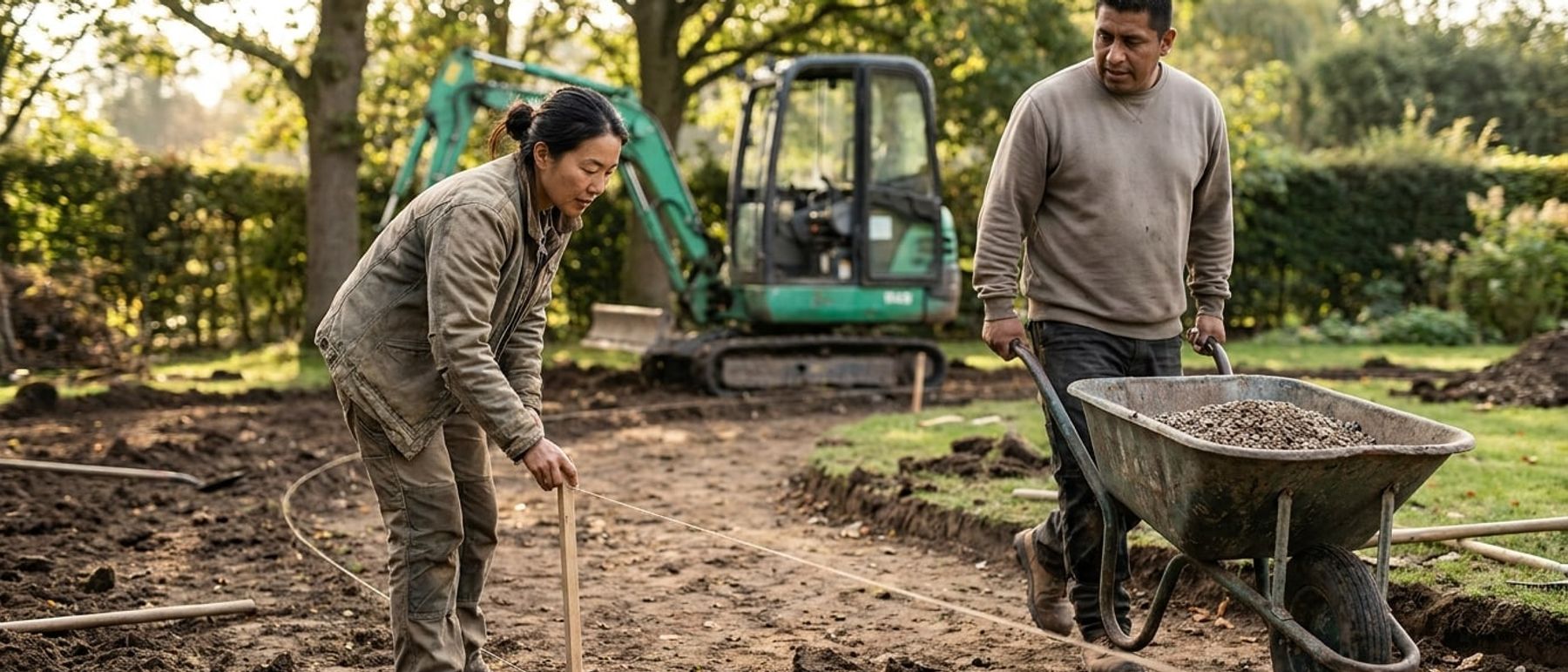 Landscaping & Groundworks Contractors at work