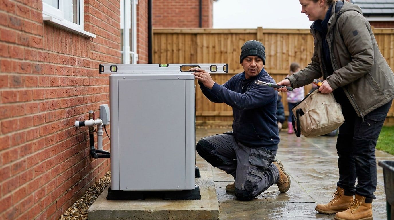 Heat Pump Installers at work