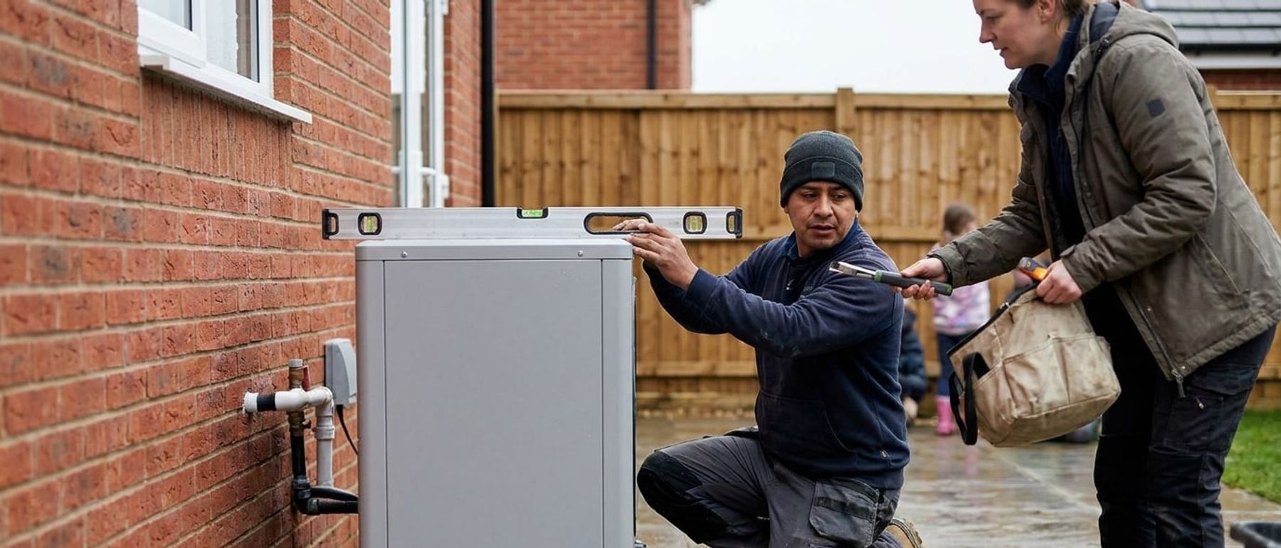 Heat Pump Installers at work