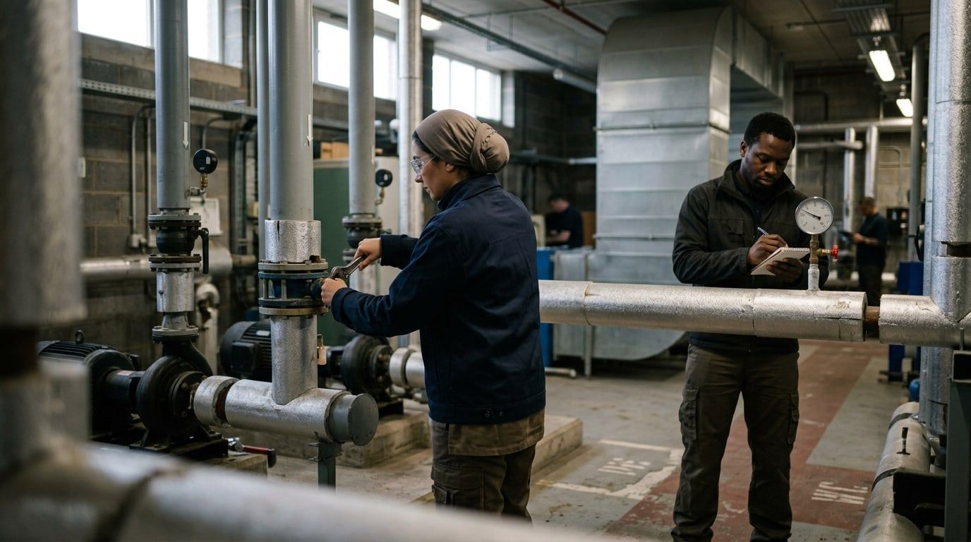 Mechanical & HVAC Contractors at work