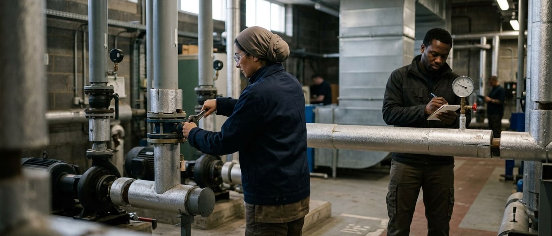Mechanical & HVAC Contractors at work