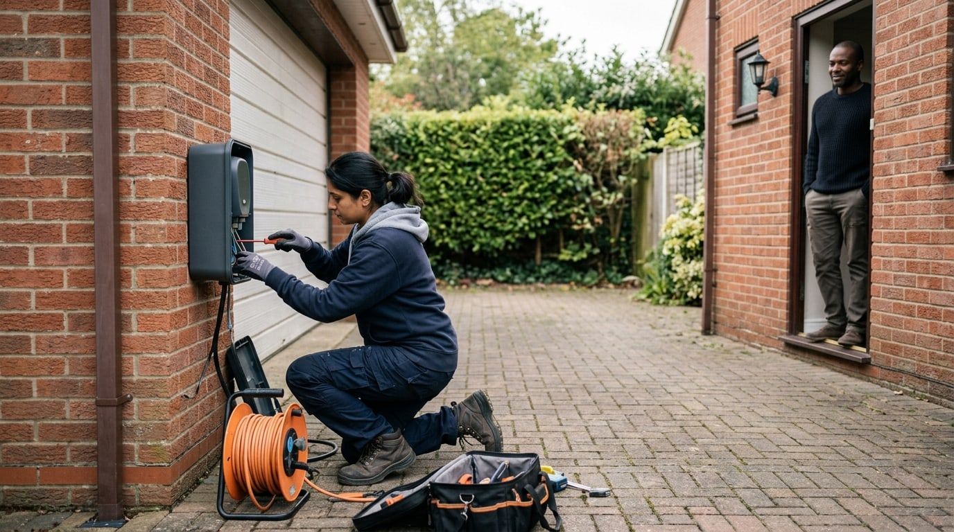 EV Charging Installers at work