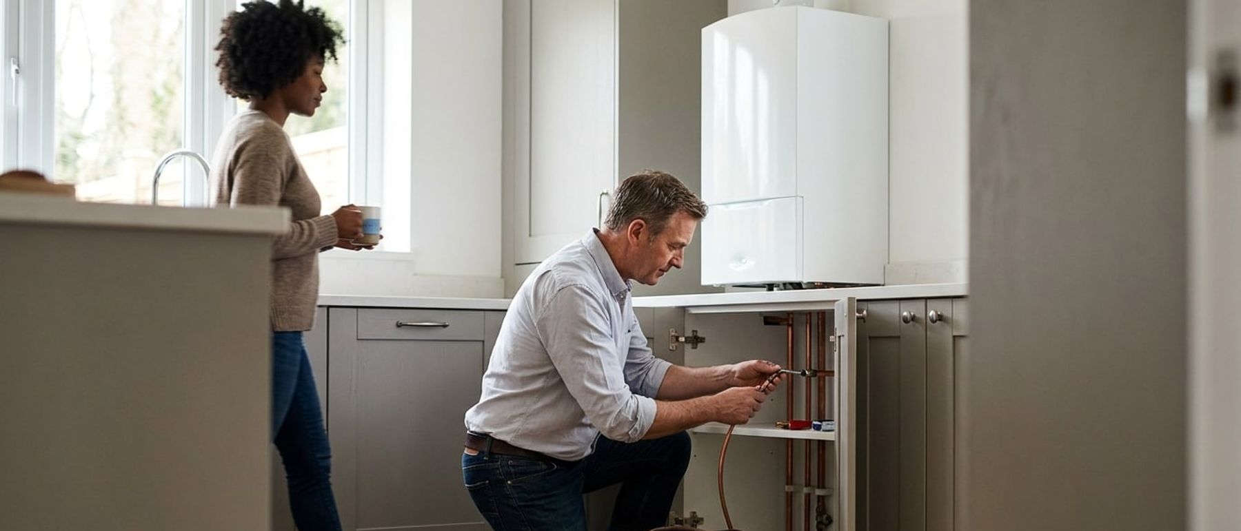 Plumbing & Heating Contractors at work