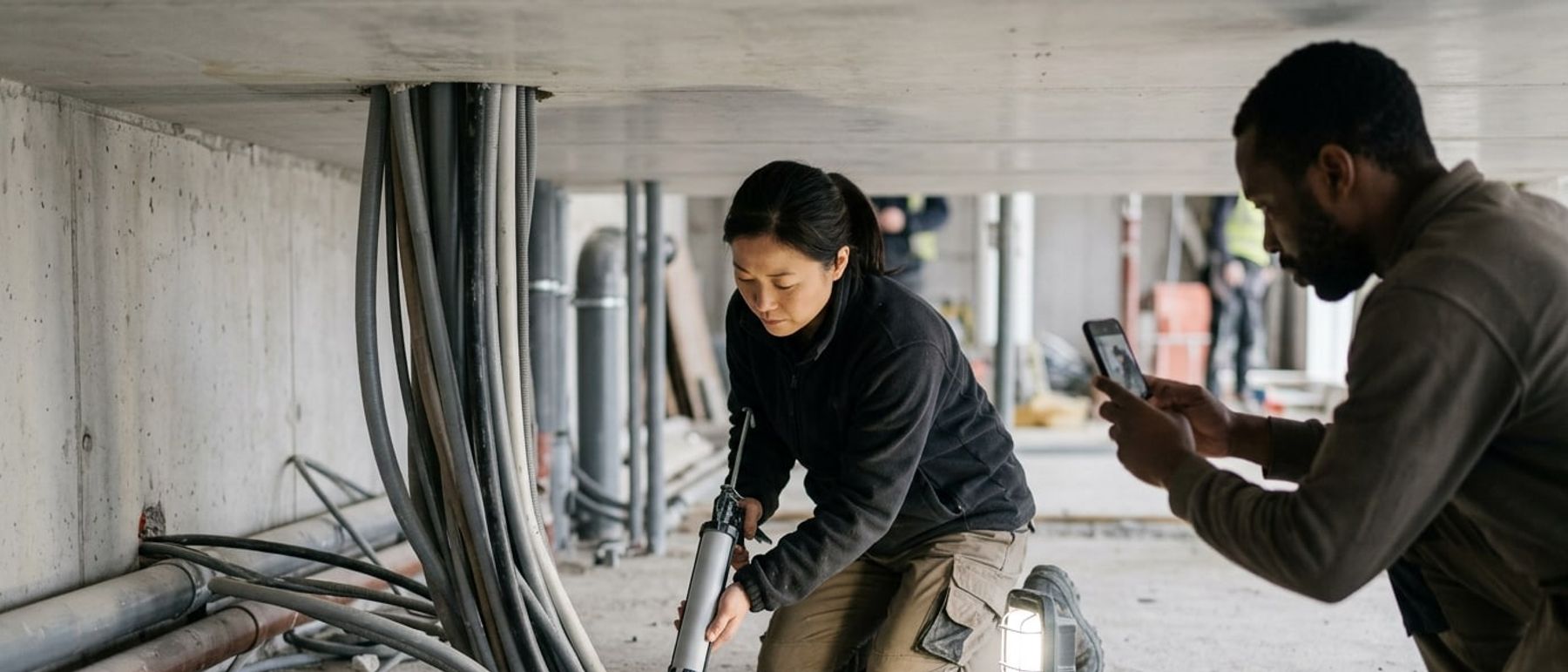 Passive Fire Protection Contractors at work