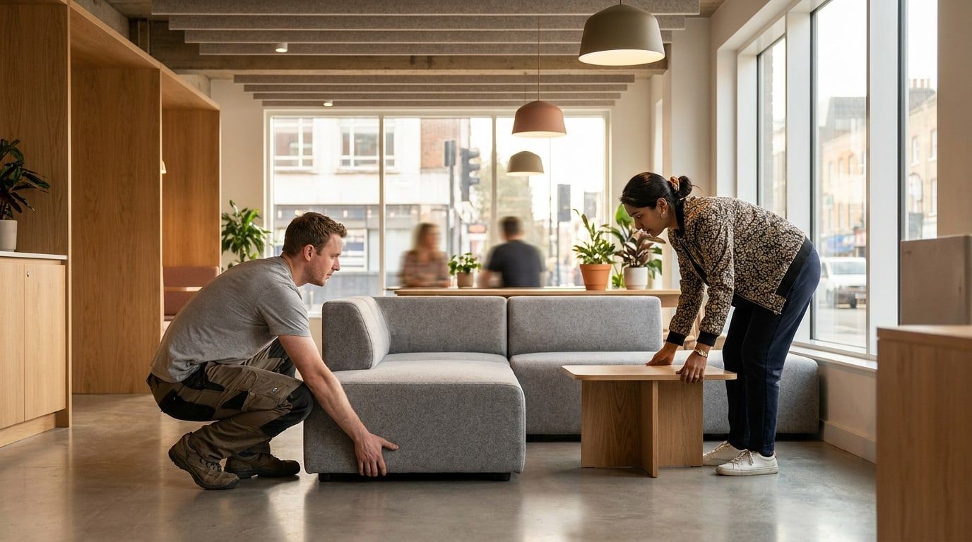 Reception & Breakout Furniture Suppliers at work