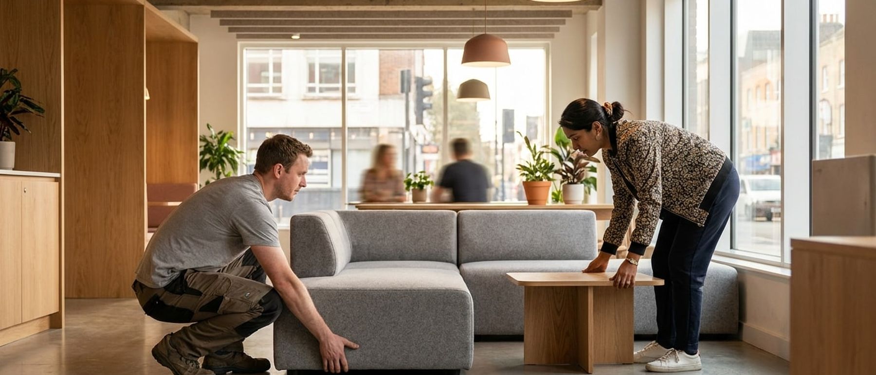 Reception & Breakout Furniture Suppliers at work