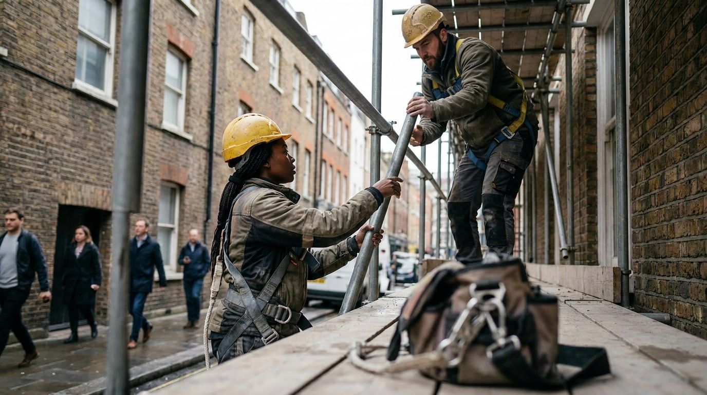 Scaffolding Contractors at work