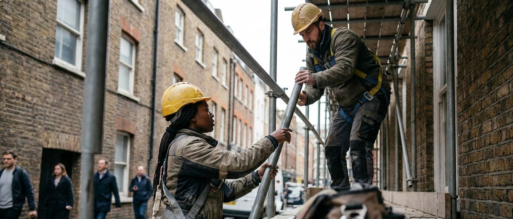 Scaffolding Contractors at work