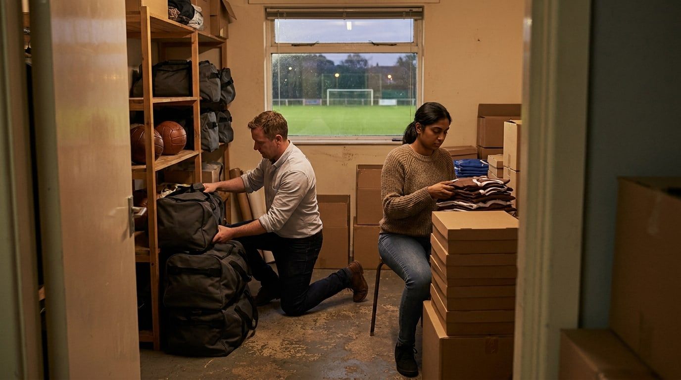 Sports & Club Merchandise at work