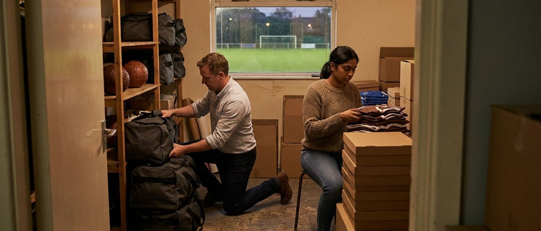 Sports & Club Merchandise at work