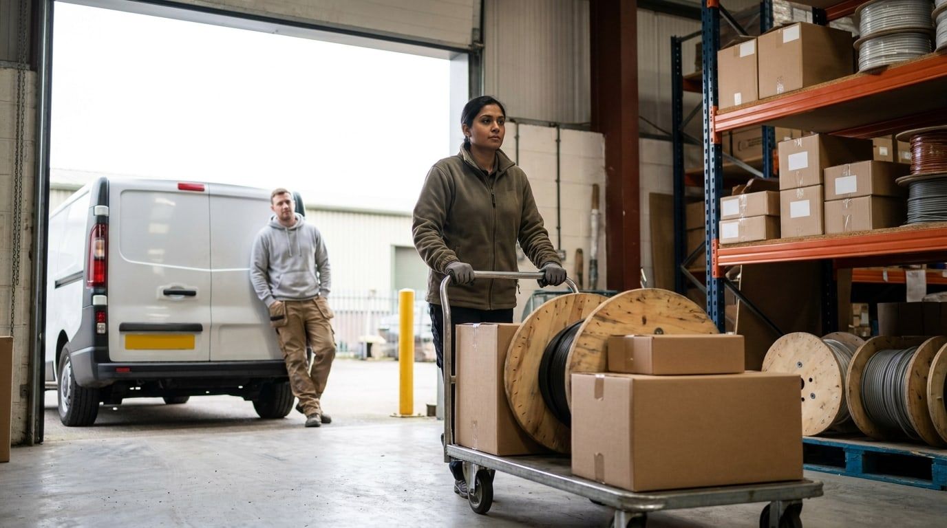 Electrical Wholesalers at work